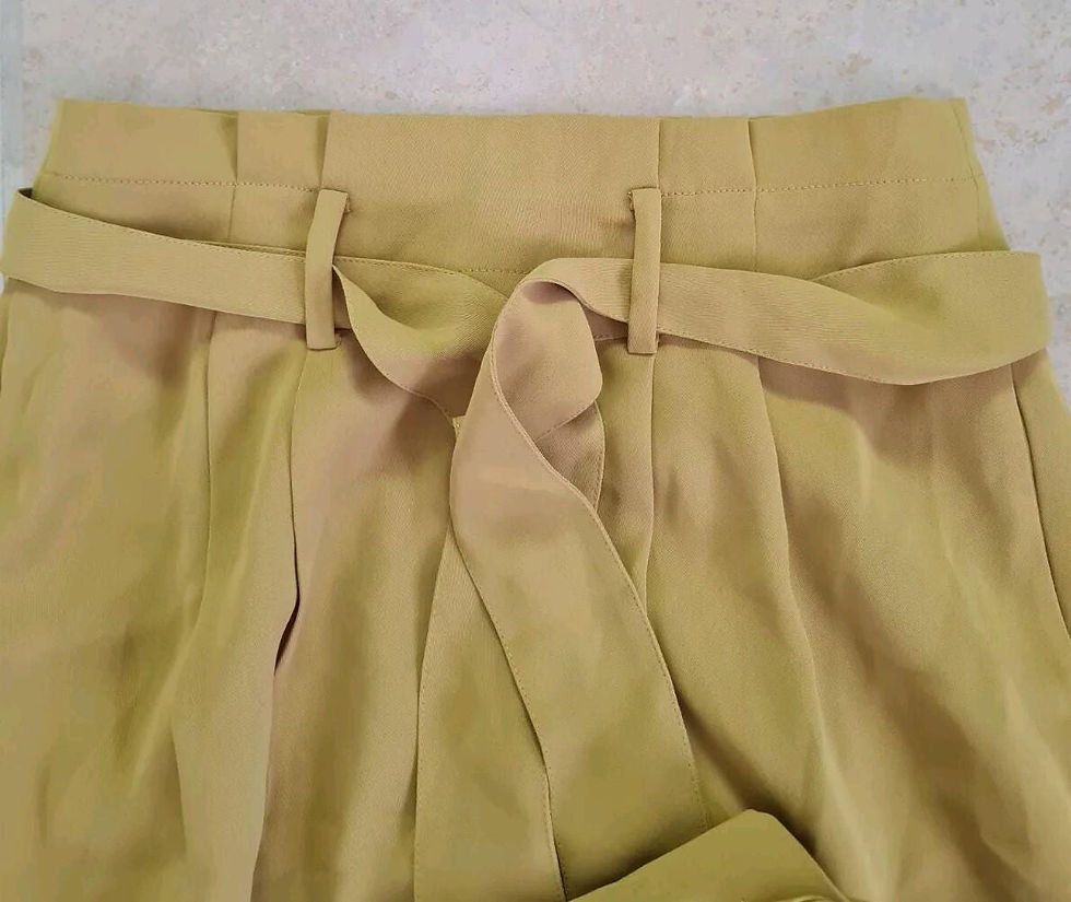 Thumbnail: Boden Melina Paperbag Straight Midi T0190 Skirt Tie Waist Size Uk 6 Brand New S4
