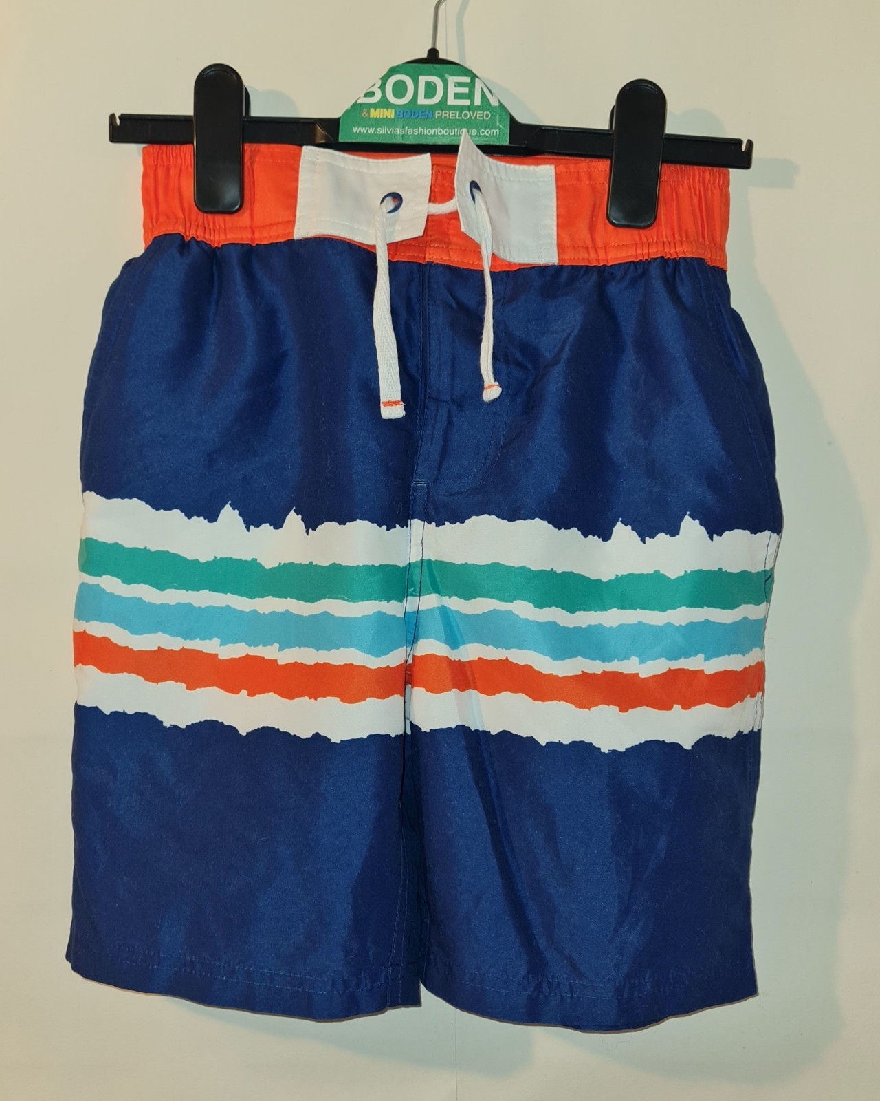 Mini Boden BOYS BOARD Swim Shorts AGE 7-8 YEARS Preloved G10