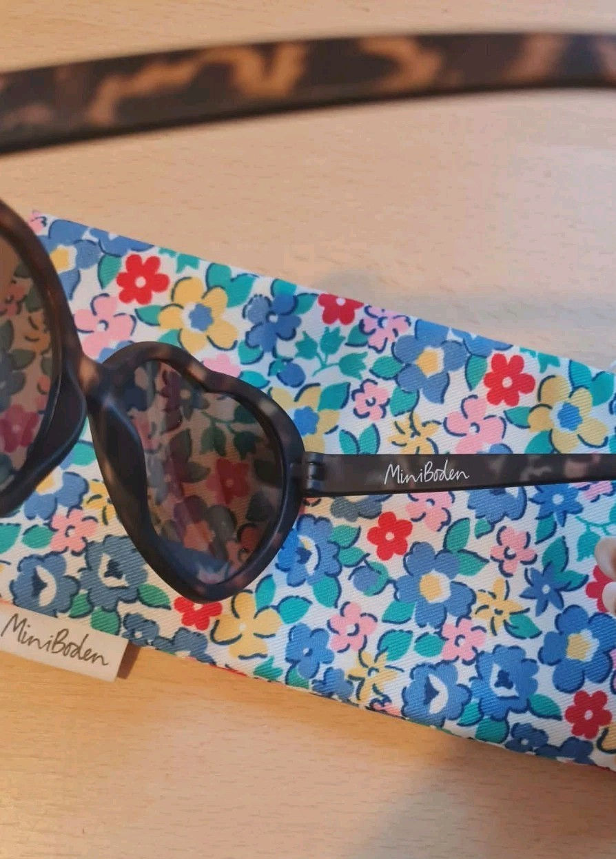Thumbnail: Mini Boden Girls UV Protection Fun Sunglasses Brown come in a handy pouch New