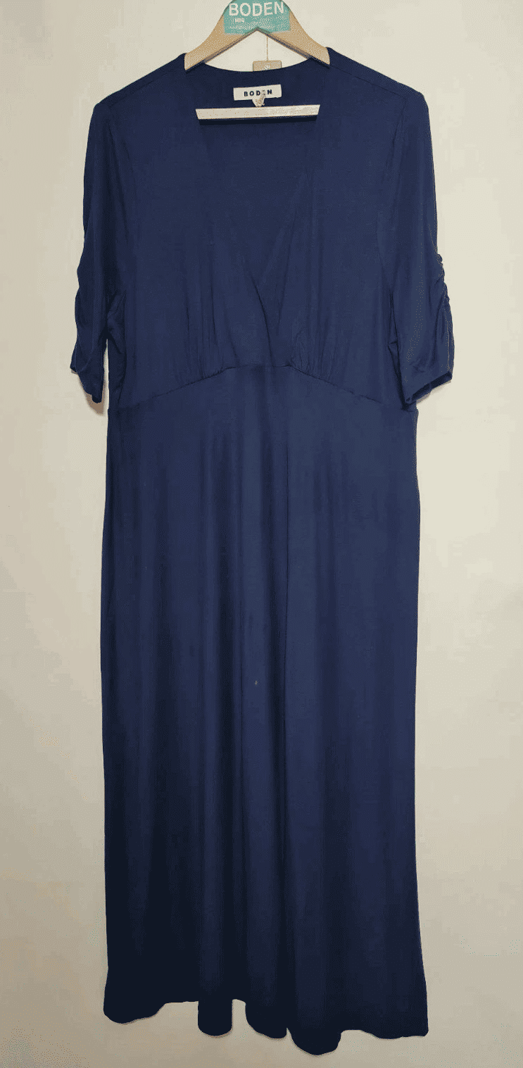 Thumbnail: BODEN Rebecca Navy Midi Dress D0581 Size UK 20R Brand New A24
