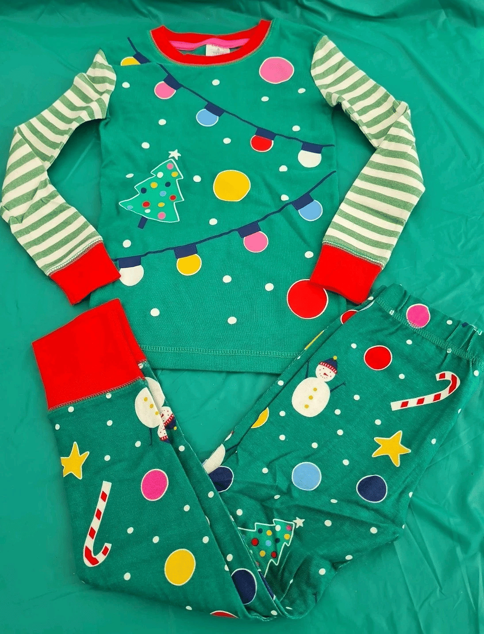 Thumbnail: Mini Boden Girls Christmas Cosy Long Sleeve Pyjamas SET AGE 5 Years BRAND NEW G
