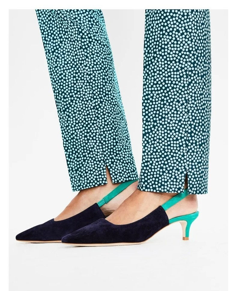 BODEN Florrie Kitten Suede Heel Slingbacks RRP £98 Size 40/6.5 Brand New H10