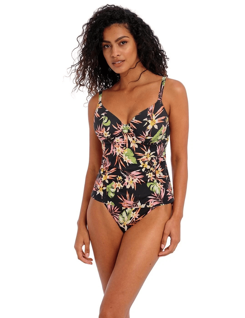 Thumbnail: Freya Savanna Sunset Tankini Top Underwired Plunge 204156 UK 36DD BRAND NEW B4