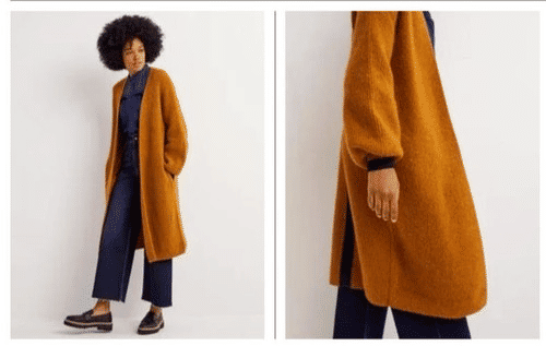 Thumbnail: BODEN Longline Fluffy Cardigan BUTTERSCOTH RRP £150 SIZE UK 6 K0652 BRAND NEW C