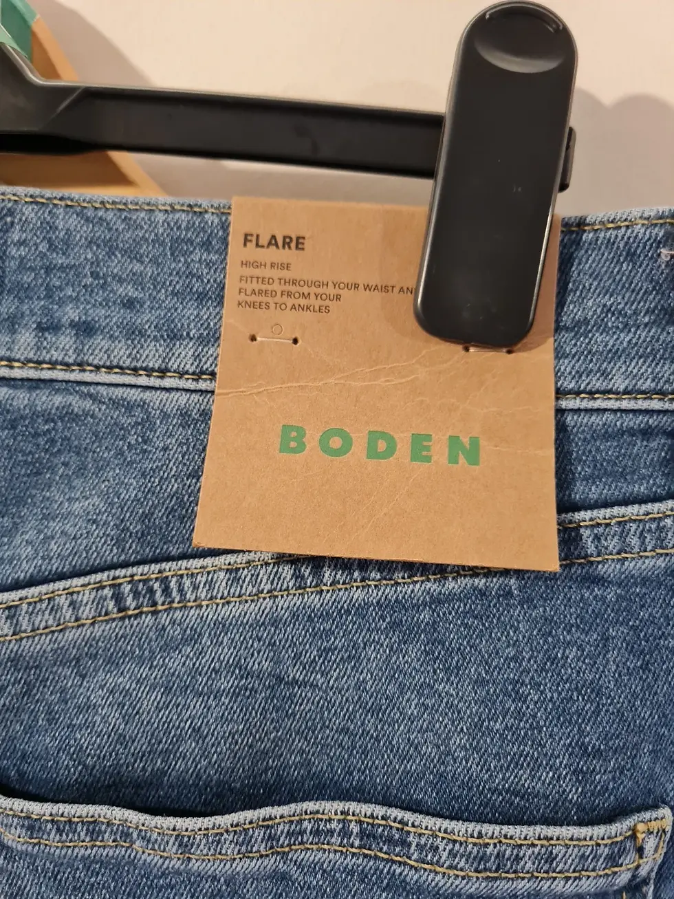 Thumbnail: Boden High Rise Flare Jeans Denim Size W29 L32 R0265 Brand New A8