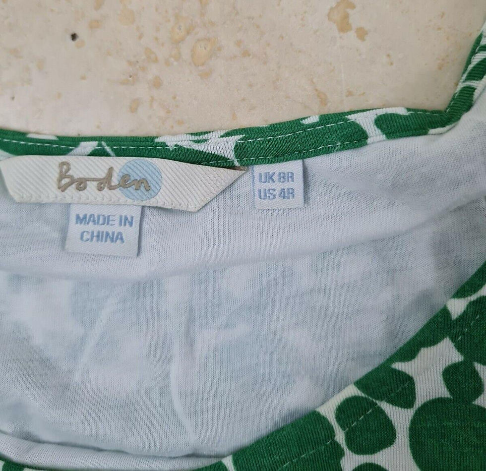 Thumbnail: Boden Avril Jersey Dress Green Size Uk 8R Excellent Condition Ww267 D48