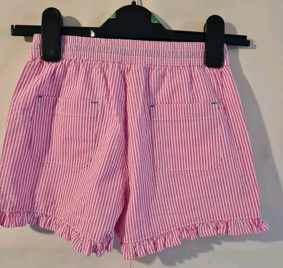 Thumbnail: MINI BODEN Girls Pink Checked Shorts Age 6 Years BRAND NEW SAMPLE G17