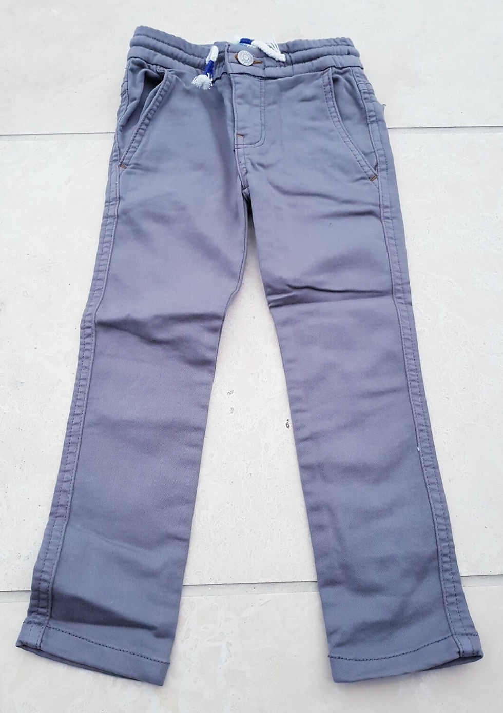 Thumbnail: Mini Boden Boys Cotton grey Skinny trousers size 4 years BRAND NEW  G5