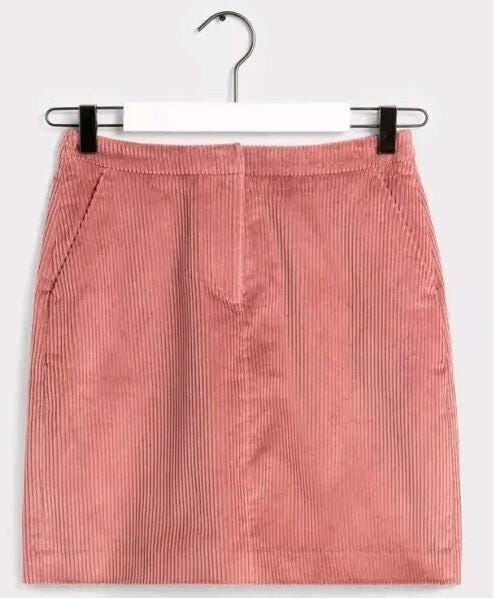 Thumbnail: Boden Beresford Mini Skirt Cord Pink Size Uk 8 Brand New Sample S4