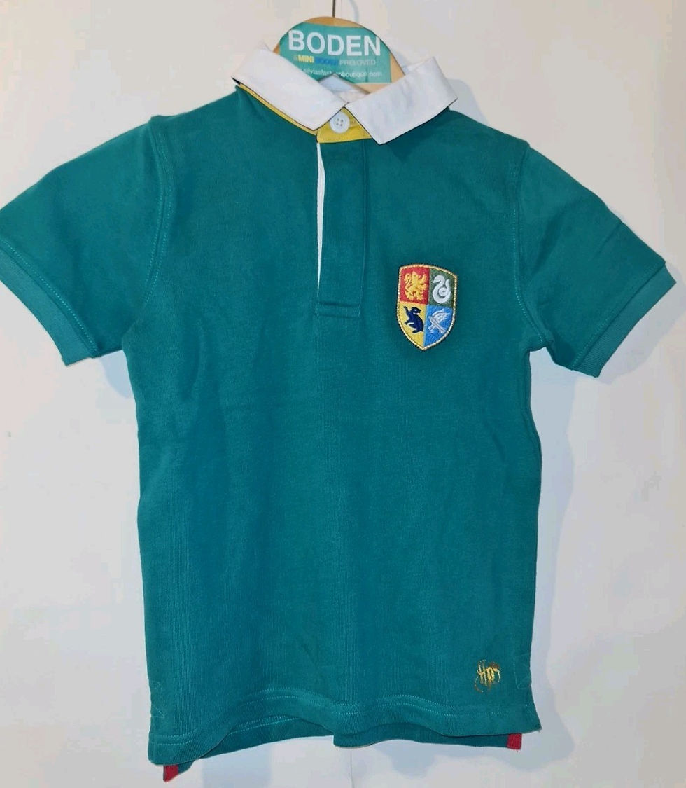 Thumbnail: MINI BODEN BOYS Hogwarts Heritage Rugby Shirt SIZE 5-6 YEARS BRAND NEW SAMPLE G9