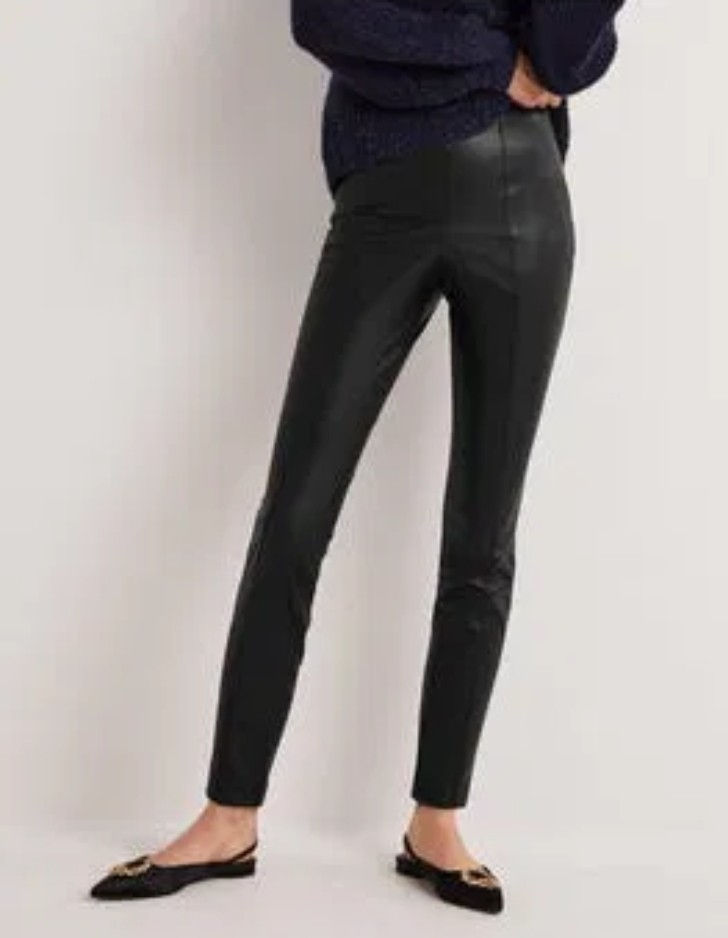 BODEN Faux Leather Leggings R0188 RRP £80 Size UK 14 Brand New A14