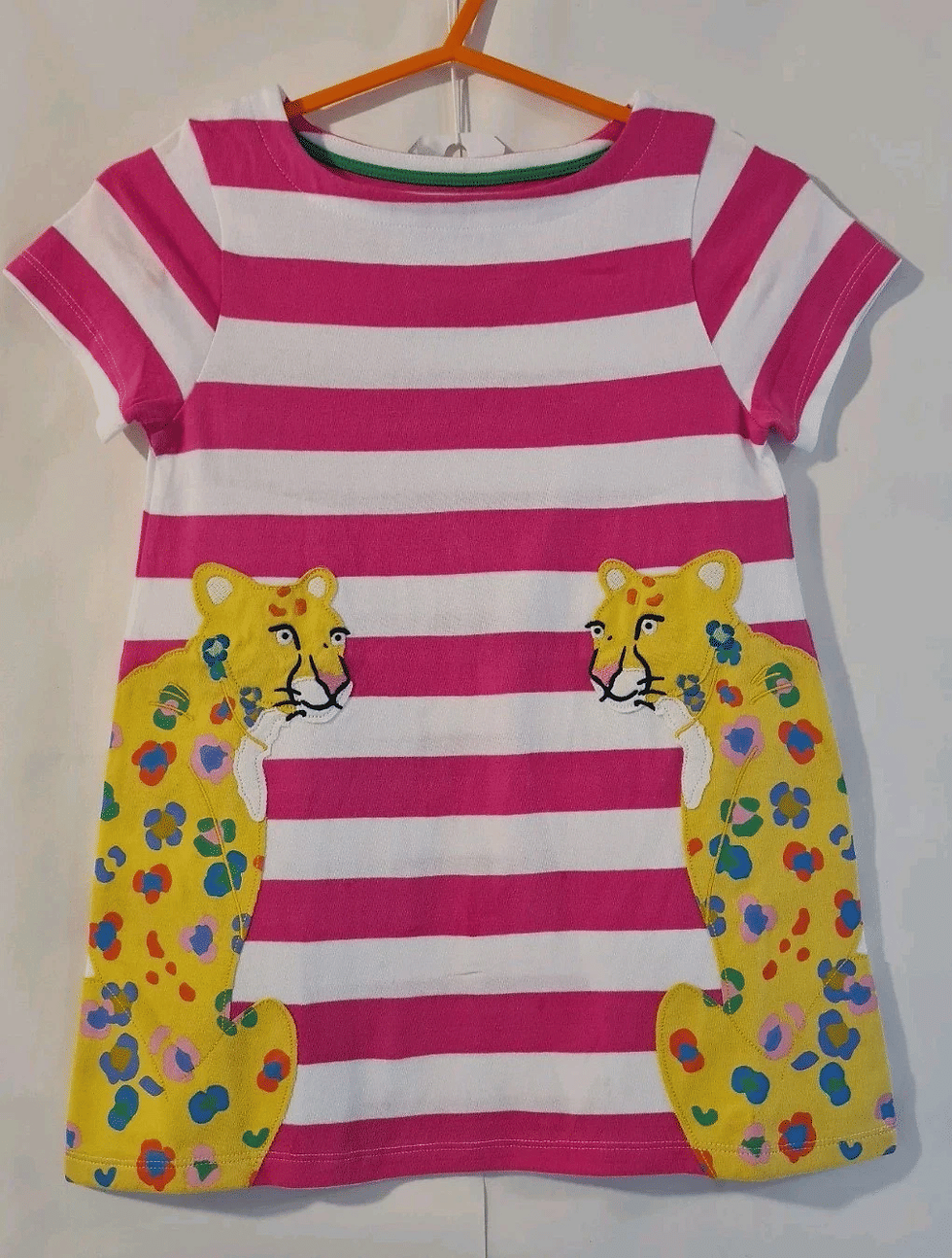 Thumbnail: Mini Boden Girls Short Sleeve Appliqué Dress Age 5-6 Years Brand New SAMPLE G15