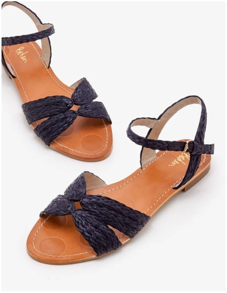 BODEN Beatrix Sandals Navy Size 40/7 Brand New H10