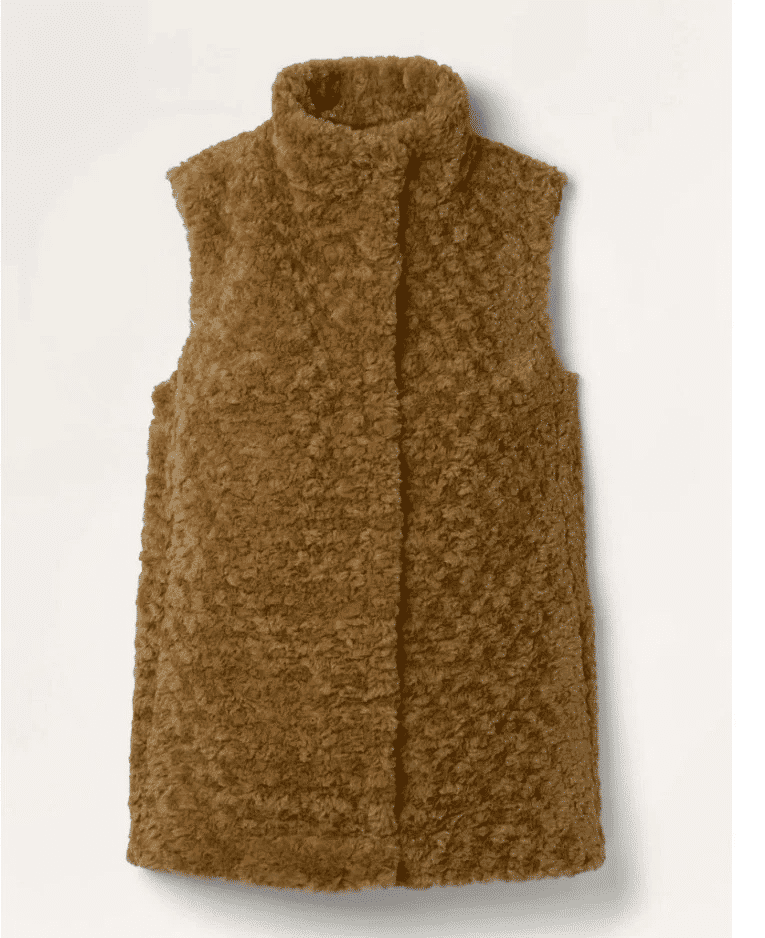 Thumbnail: BODENHaddon Faux Fur Gilet RRP£130 Size UK 10 Preloved C1