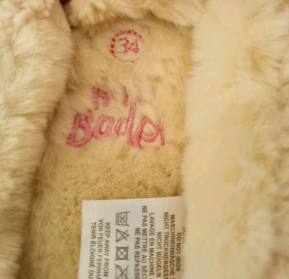 Thumbnail: Mini Boden Girls Fluffy Bunny Slippers Ivory Size UK 1.5/ EU 34 Brand New  H6