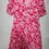 Thumbnail: Boden Elsa Crinkle Midi Tea Dress Flame Scarlet Tulip Garden UK 10R New A12