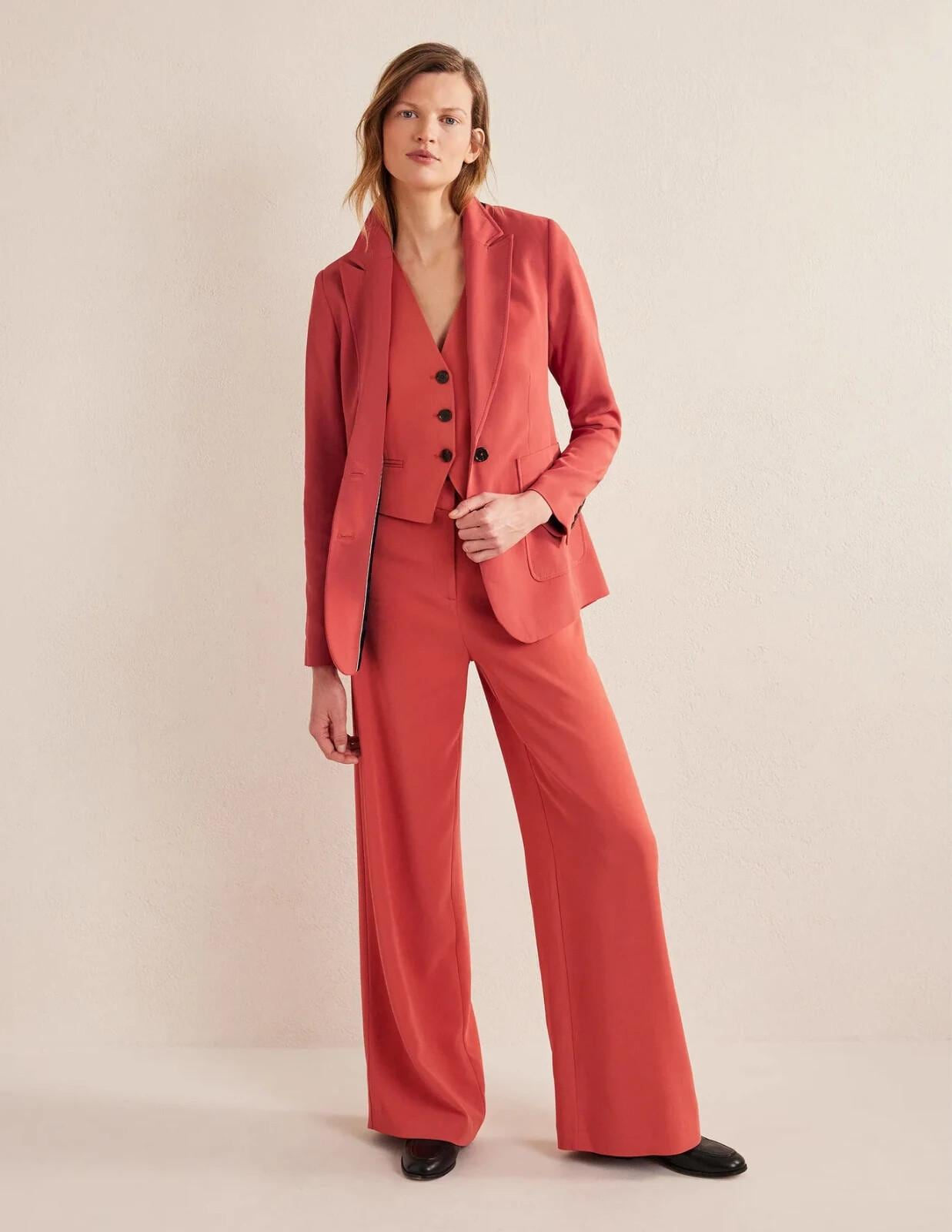 Boden Fluid Tailored Blazer Fox Size Uk 12 U0124 Brand New C3