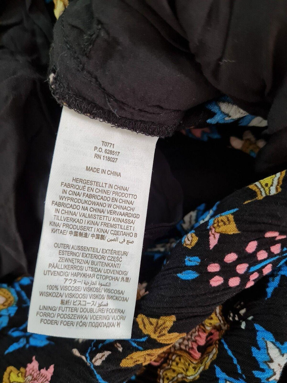 Thumbnail: Boden Alice Wrap Jumpsuit Black Summery Chintz Brand New T0771 Size Uk 12R P2