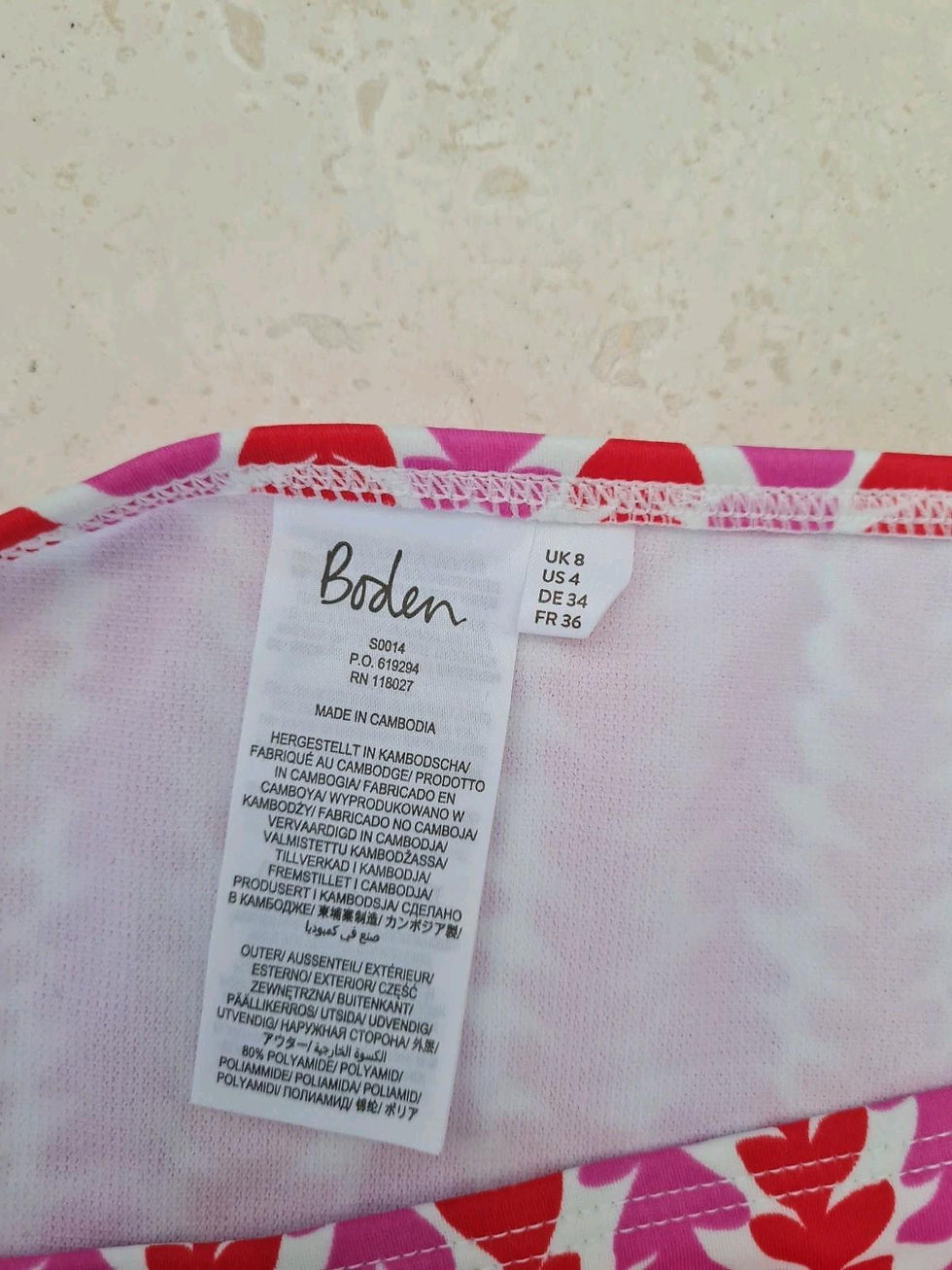 Thumbnail: Boden Ladies Bikini Swim Bottoms S0014 Size UK 8 Brand New B2