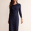Thumbnail: BODEN Nadia Ponte Midi Dress Navy RRP £98 SIZE UK 14L D0770 BRAND NEW D45