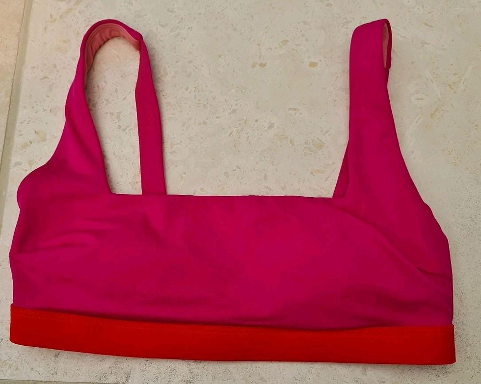 Thumbnail: Boden Square Neck Bikini Top Red Size UK 8 Brand New SAMPLE B1