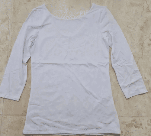 Thumbnail: Boden Ladies Double Layer Scoop Back Top White J0250 Size Uk 10 Brand New T9
