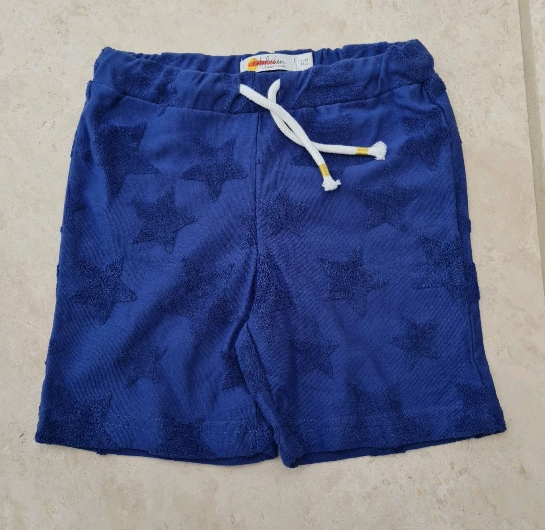 MINI BODEN GIRLS Textured Towelling Shorts AGE 2-3 YEARS BRAND NEW G4
