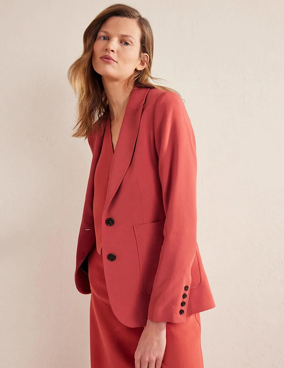 Thumbnail: Boden Fluid Tailored Blazer Fox Size Uk 12 U0124 Brand New C3