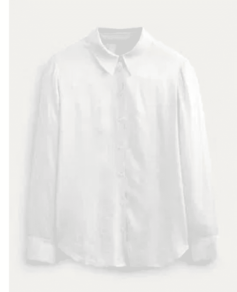 Thumbnail: Boden Saskia Satin Shirt Ivory T1443 Size UK 8  A17