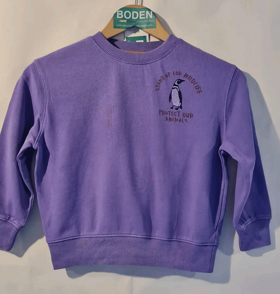 Thumbnail: Mini Boden GIRLS Logo SWEATSHIRT Lavanda JUMPER BRAND NEW 5-6 Years G14