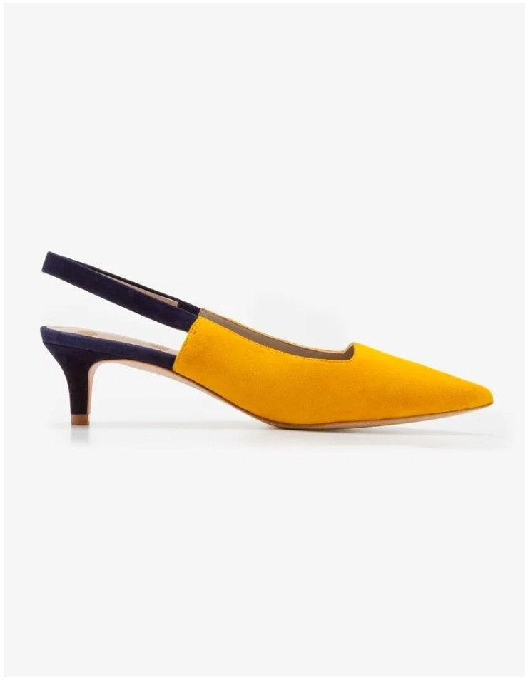BODEN Florrie Kitten Suede Heel Slingbacks RRP £98 Size 40/6.5 Brand New H10