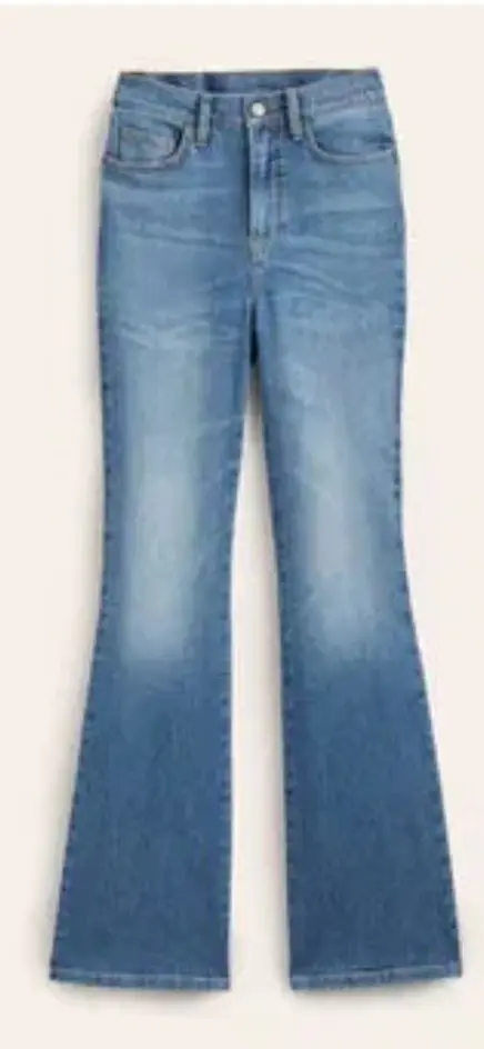 Thumbnail: Boden High Rise Flare Jeans Denim Size W29 L32 R0265 Brand New A8