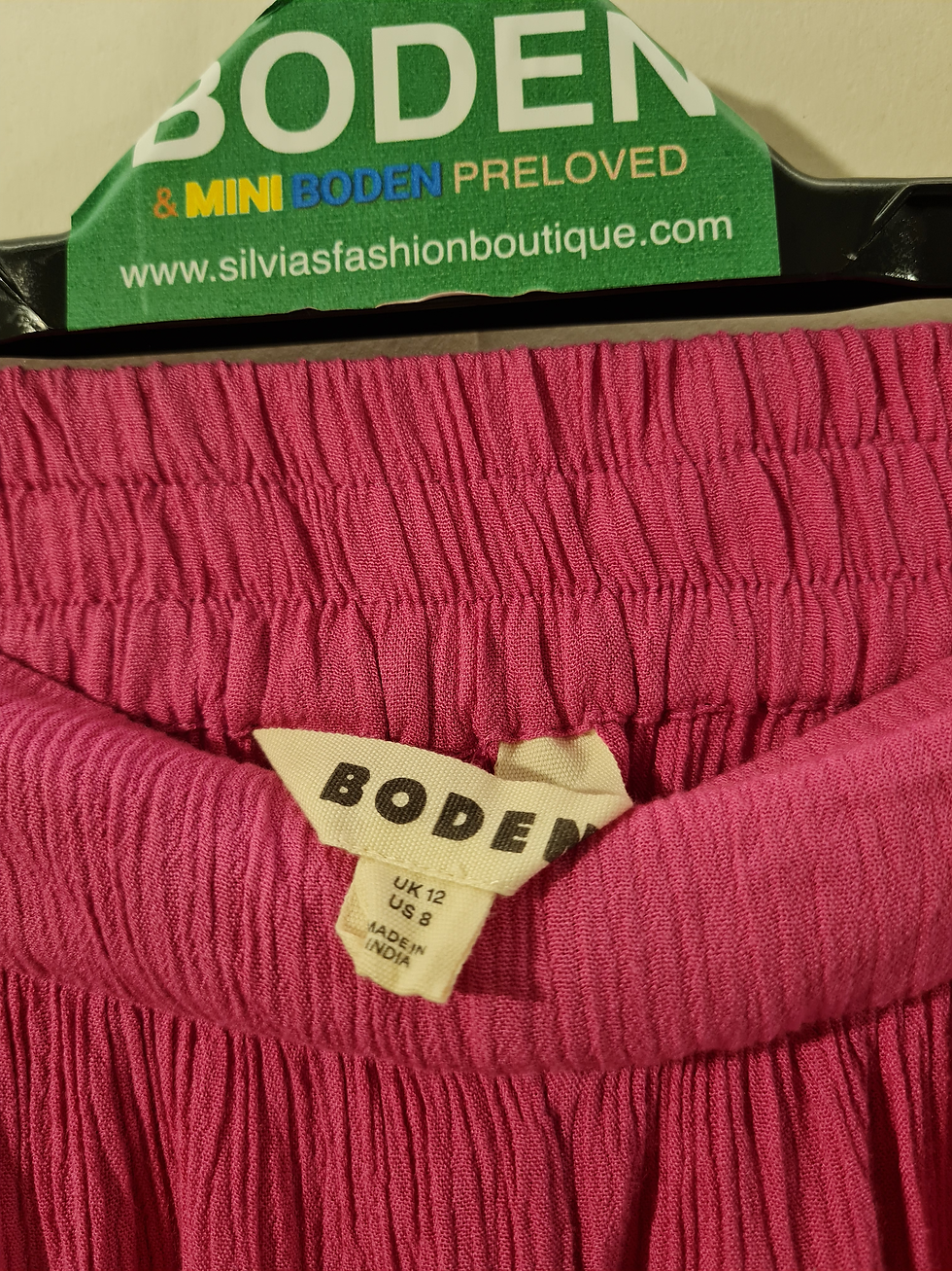 Thumbnail: BODEN Doublecloth Shorts pink UK 12 Brand New  A1