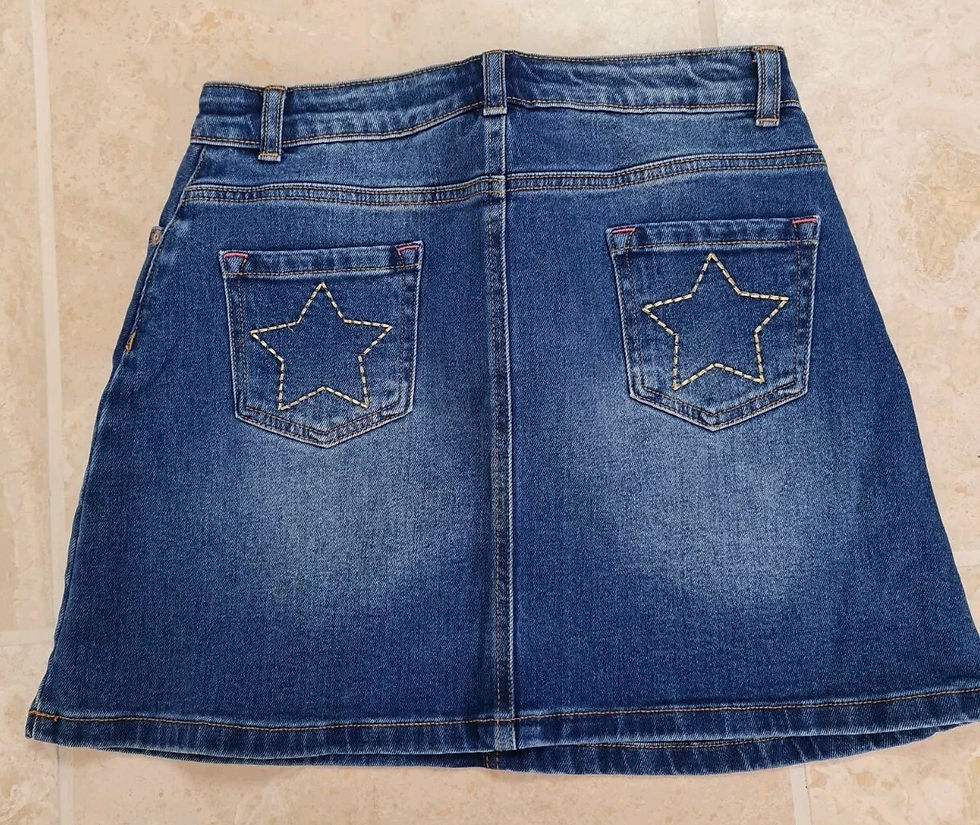 Thumbnail: MINI BODEN GIRLS FIVE POCKET DENIM SKIRT AGE 6-7 YEARS  BRAND NEW