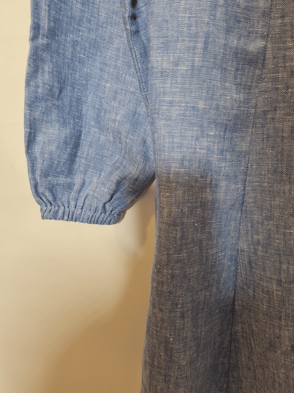 Thumbnail: BODEN Flippy Linen Mini Dress size UK 6R D0096 Blue  A10