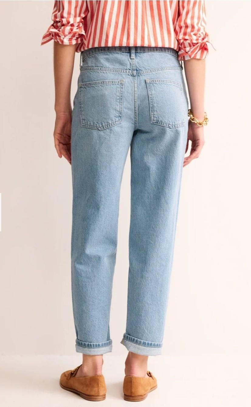 Thumbnail: Boden Mid Rise Tapered Jeans Light Vintage R0482 W30 L30 RRP £85 Brand New A5