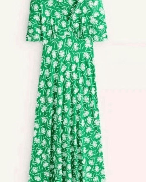 Thumbnail: BODEN Rebecca Peony Sprig Midi Dress D0581 Size UK 10P  A22