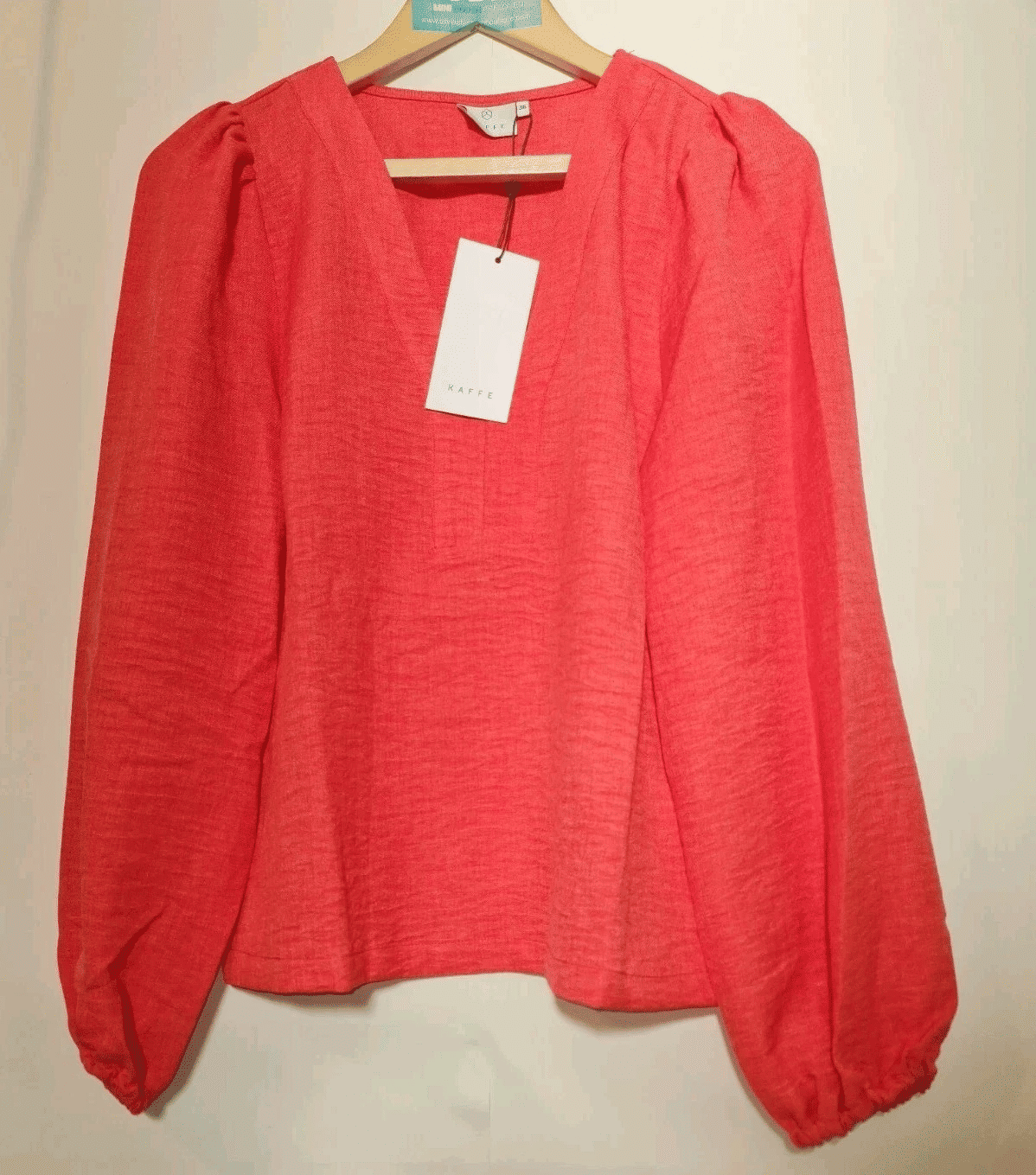 Kaffe Ladies KAelise Blouse CORAL SIZE UK 8 BRAND NEW