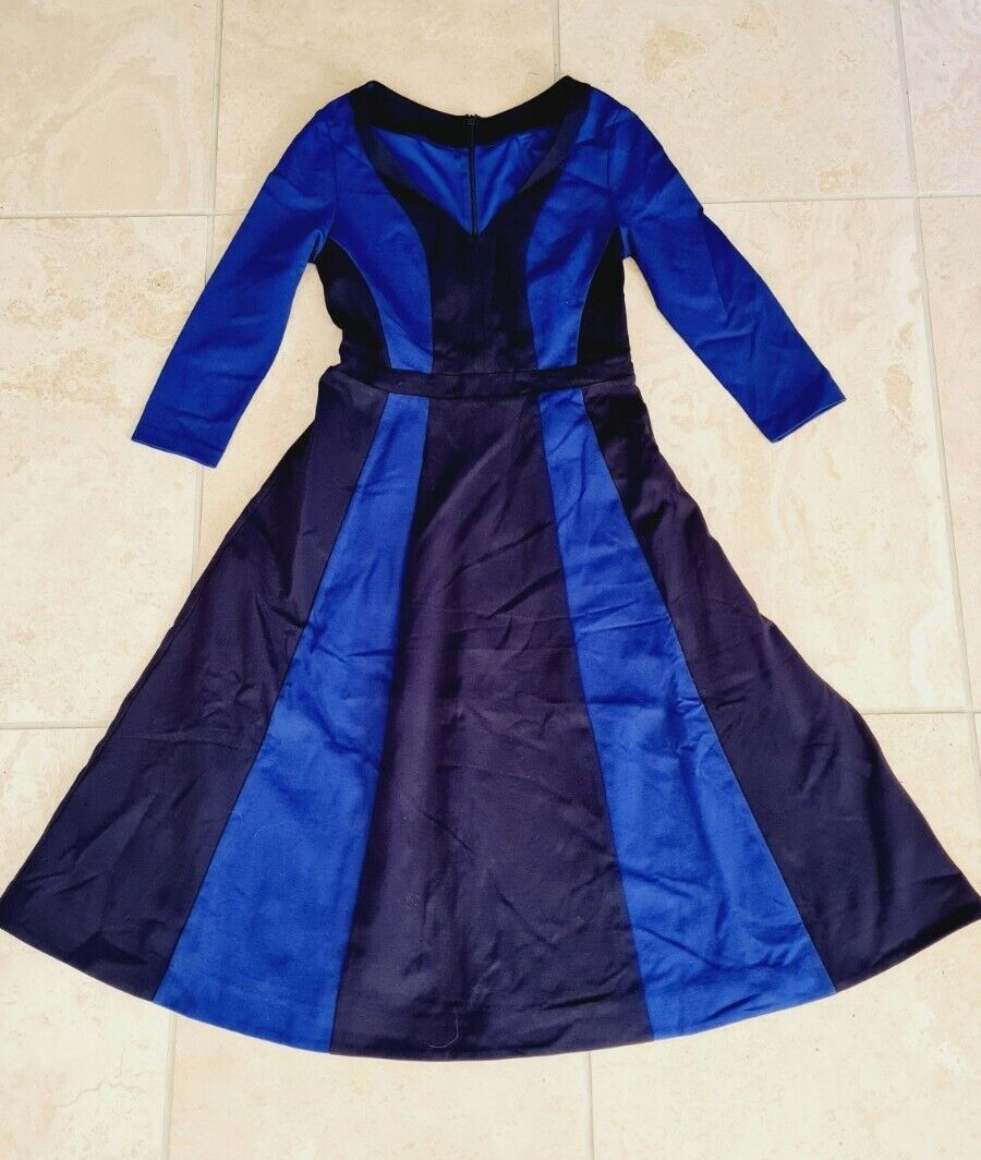 Thumbnail: Boden Ladies Fabulous Ponte BLUE MIDI Dress UK 8R RRP £90 Brand new SAMPLE (DN5