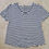 Thumbnail: Boden Ladies Cotton Short Sleeve T-Shirt Stripe Size 12 PRELOVED T12
