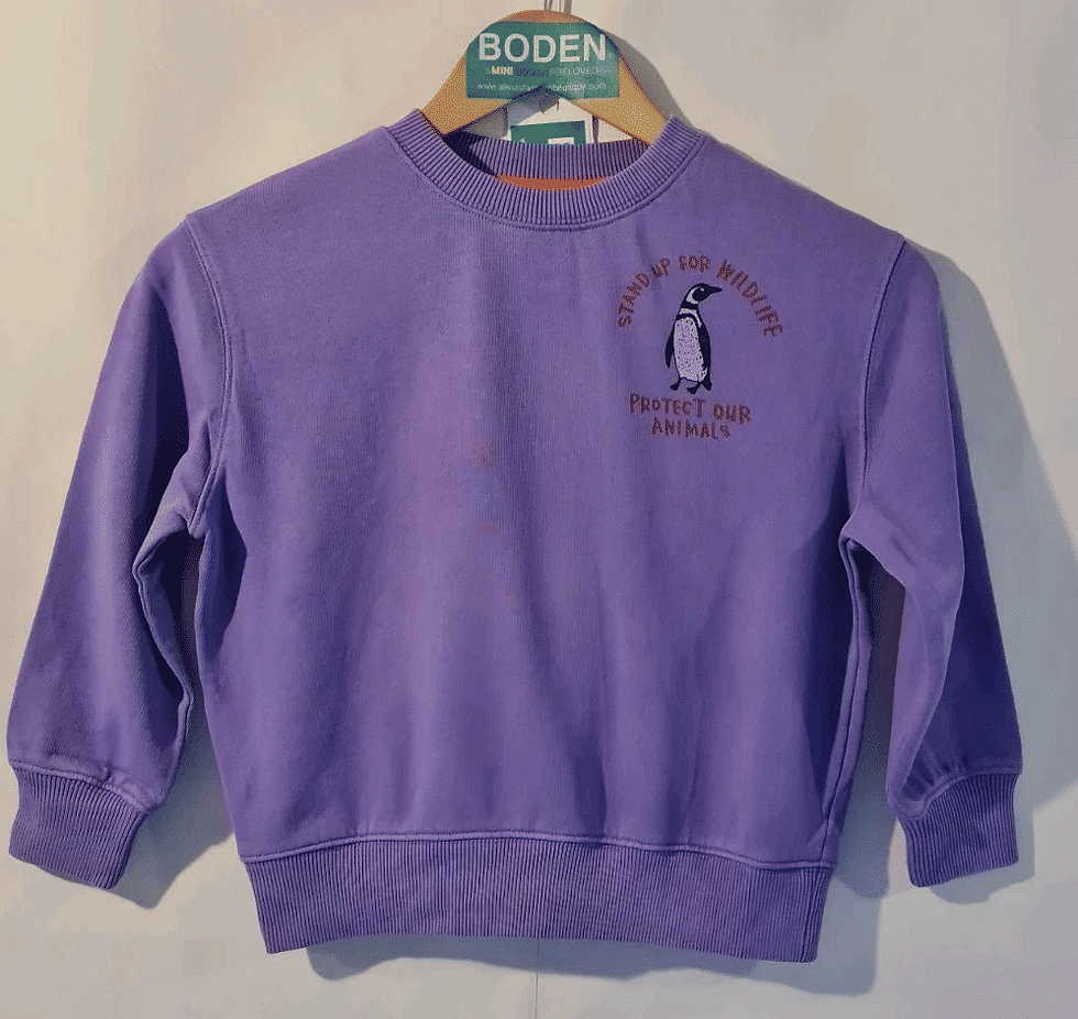 Thumbnail: Mini Boden GIRLS Logo SWEATSHIRT Lavanda JUMPER BRAND NEW 5-6 Years G14