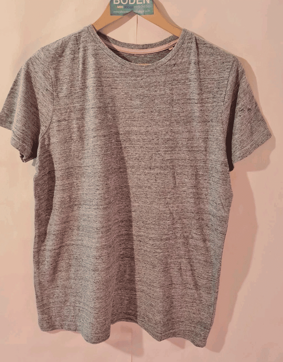 Thumbnail: BODEN Ladies Short Sleeve Grey Top Size UK 10 Brand New A16
