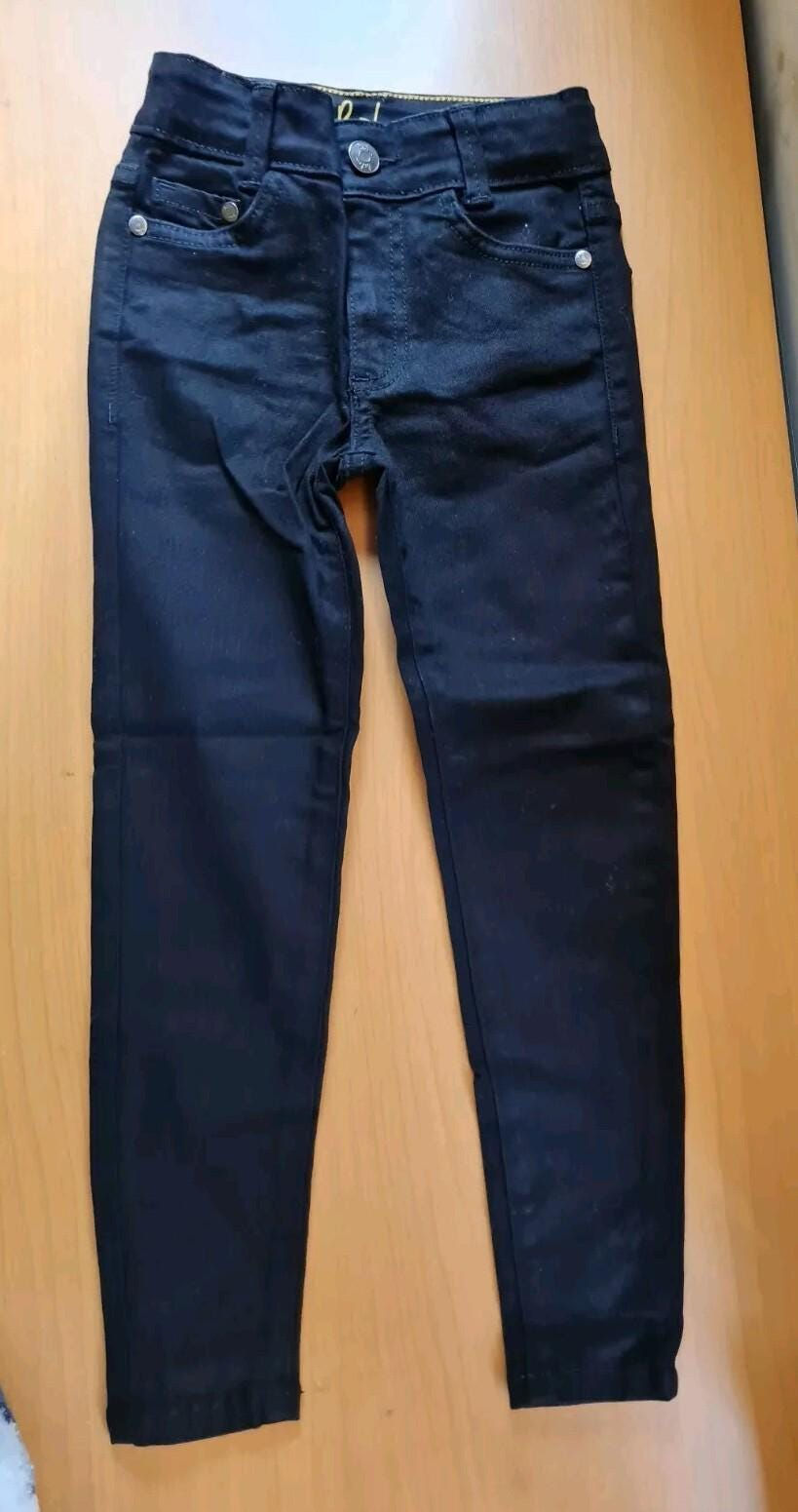 Mini Boden Girls Black Jeans Age 6 Years Brand New