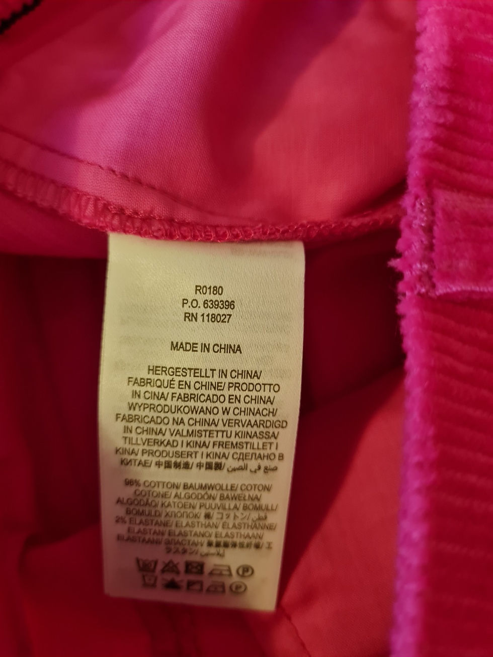 Thumbnail: BODEN Corduroy Flare Trousers Pink R0180 Size UK 8L Brand New A8