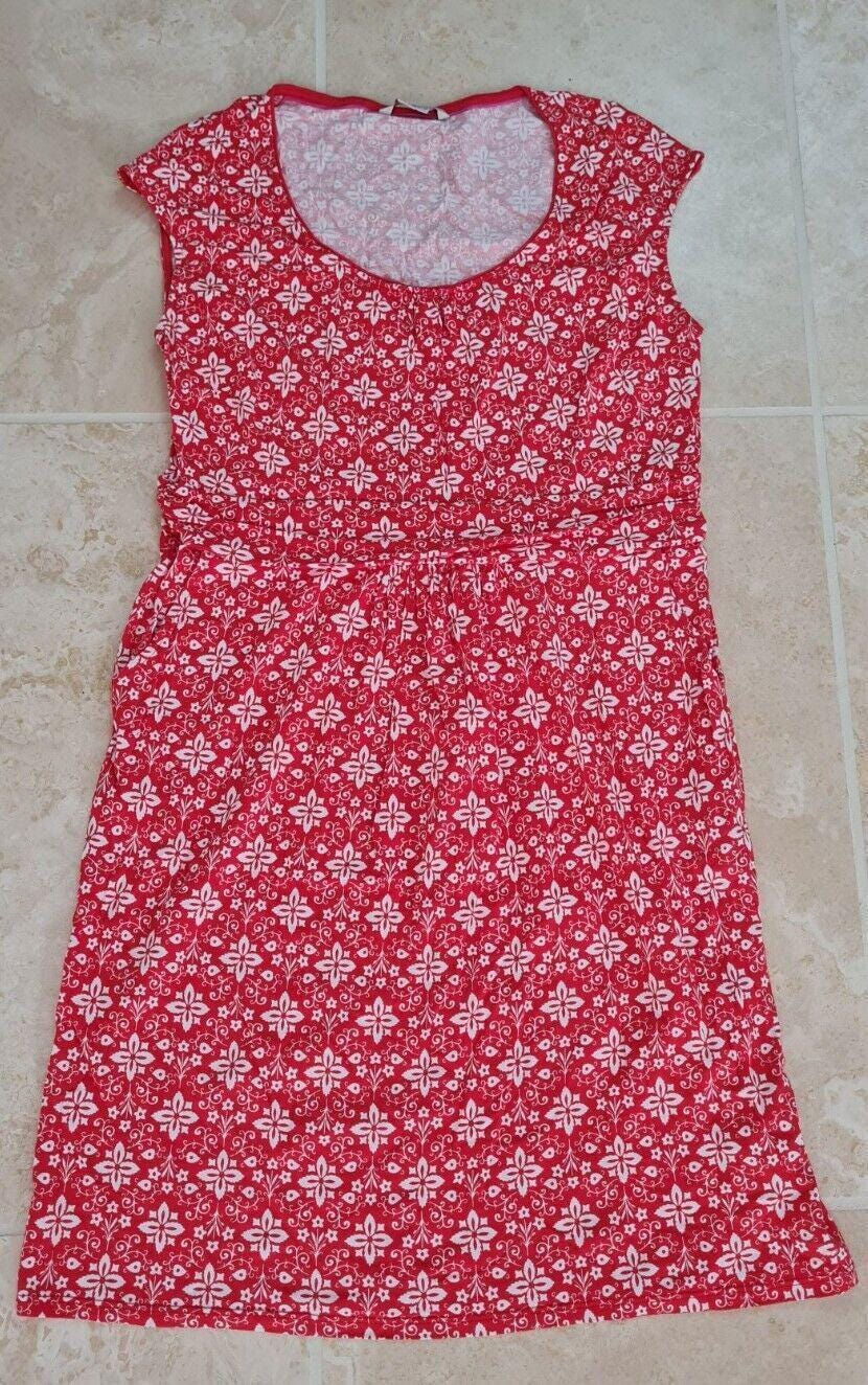 Thumbnail: Boden Margot Jersey Dress Pockets Floral Ww187 Uk 12L Excellent Condition D49