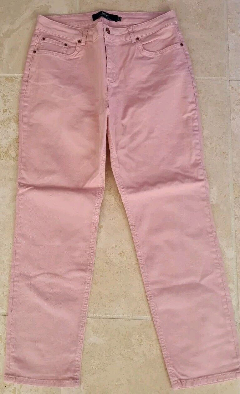 BODEN Cambridge ANKLE SKIMMER Jeans PINK RRP £70 T0124 SIZE UK 14R