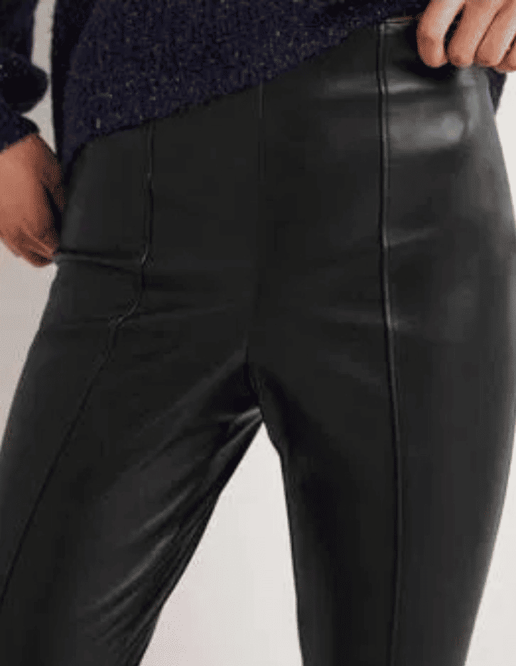 Thumbnail: BODEN Faux Leather Leggings R0188 RRP £80 Size UK 14 Brand New A14