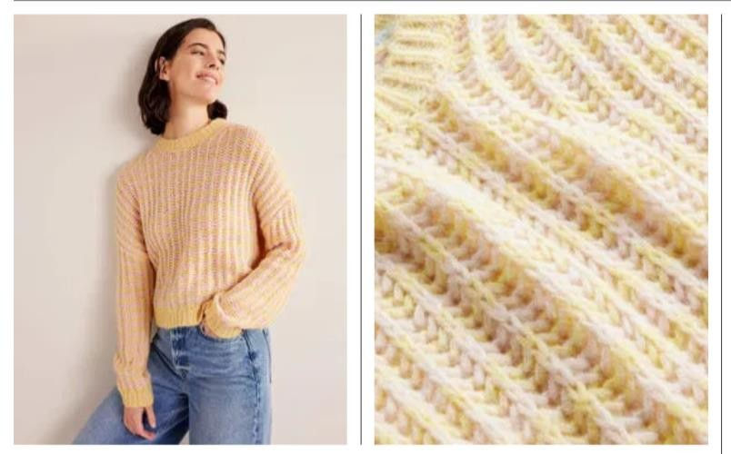 BODEN Wide Rib Fluffy Jumper RRP £85 SIZE M BRAND NEW K0752 T29