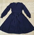 Thumbnail: BODEN Deborah Belted Knitted Dress Navy SIZE UK 6 BRAND NEW K0392 DN11