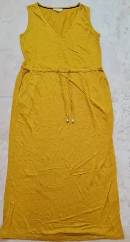 Thumbnail: BODEN Helen Linen Midi Dress MUSTARD J0685 RRP £70 BRAND NEW SIZE UK 6P D11